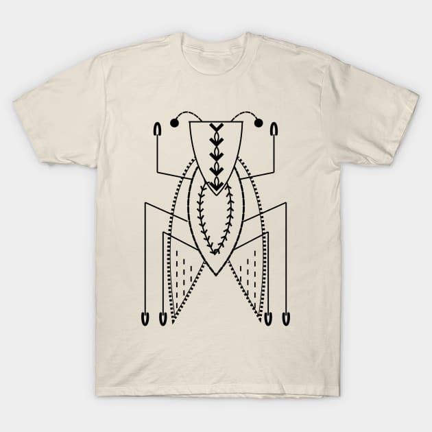 Needle Beetle Number 6 T-Shirt by Kathleen Quilts